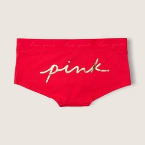 PINK VS LOGO BOYSHORT Christmas PANTY